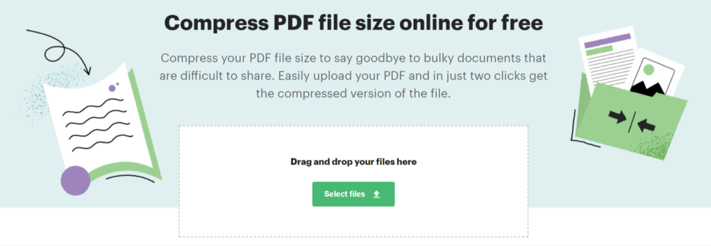Compress PDF: Uploading Files
