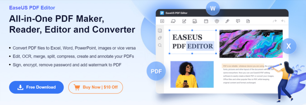 EaseUS PDF Editor Website