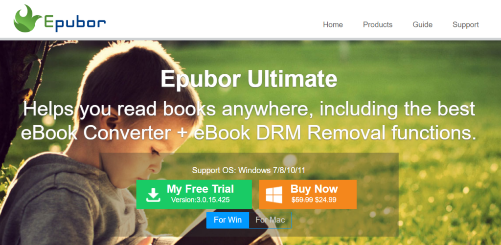 Epubor Ultimate website